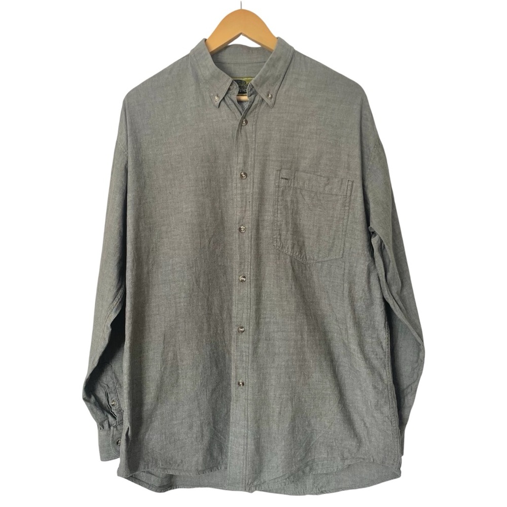 Vintage Y2K Rivers End Cotton Long Sleeve Button Down Shirt Office Career